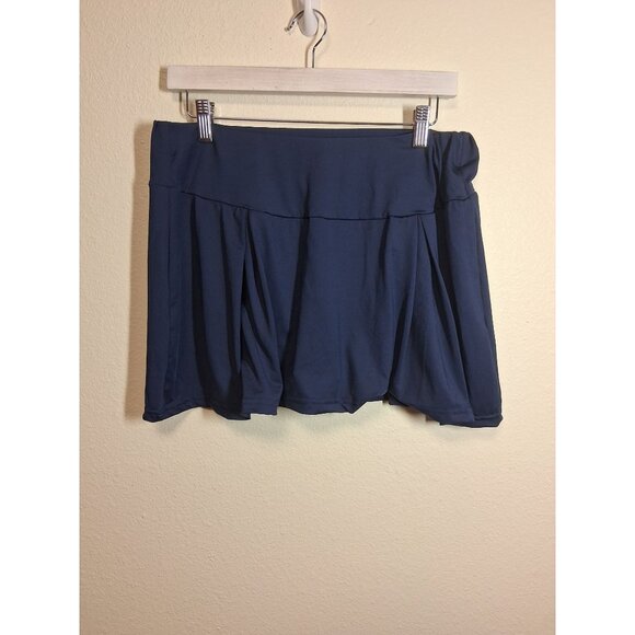 Pants - Athletic Skorts Tennis Golf Pleated Workout Gym Athleisure Casual Blue Size XL